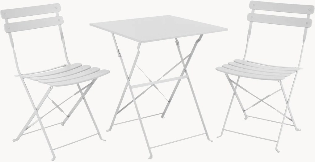 Inklapbaar metalen tuinbistroset Ponte, 3-delig
