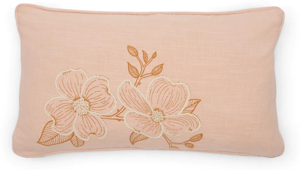 Rivièra Maison - Fleurs Pillow Cover - Kleur: roze