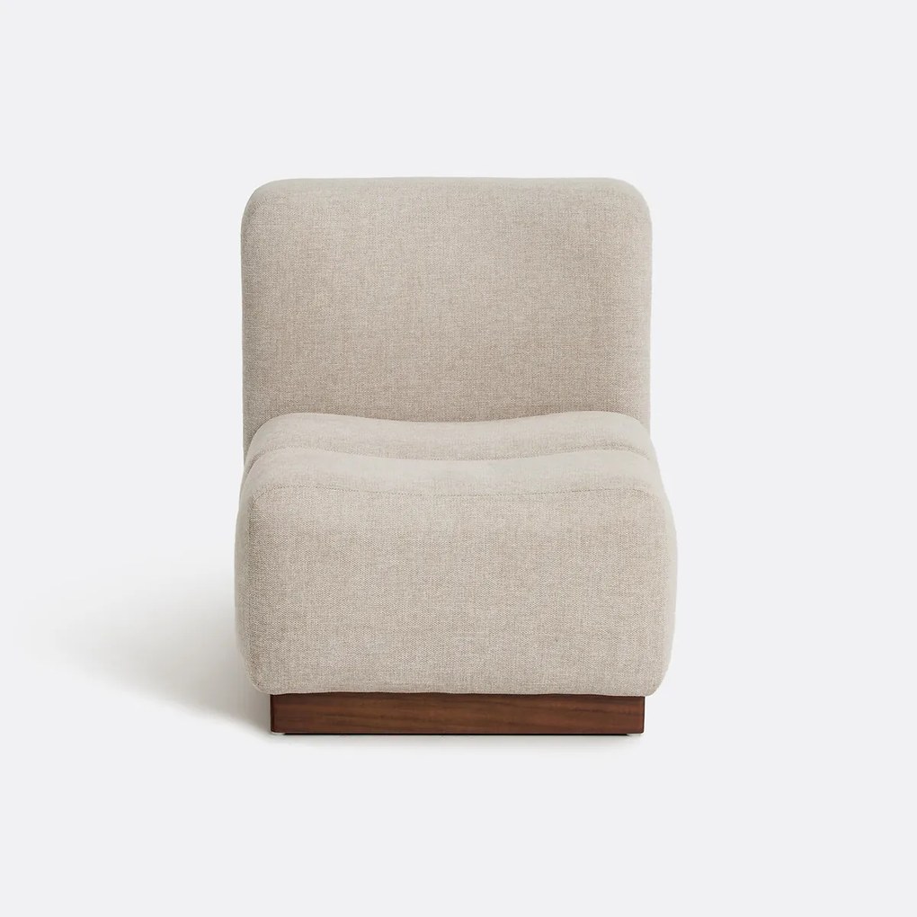 Fauteuil in getextureerde stof Podo