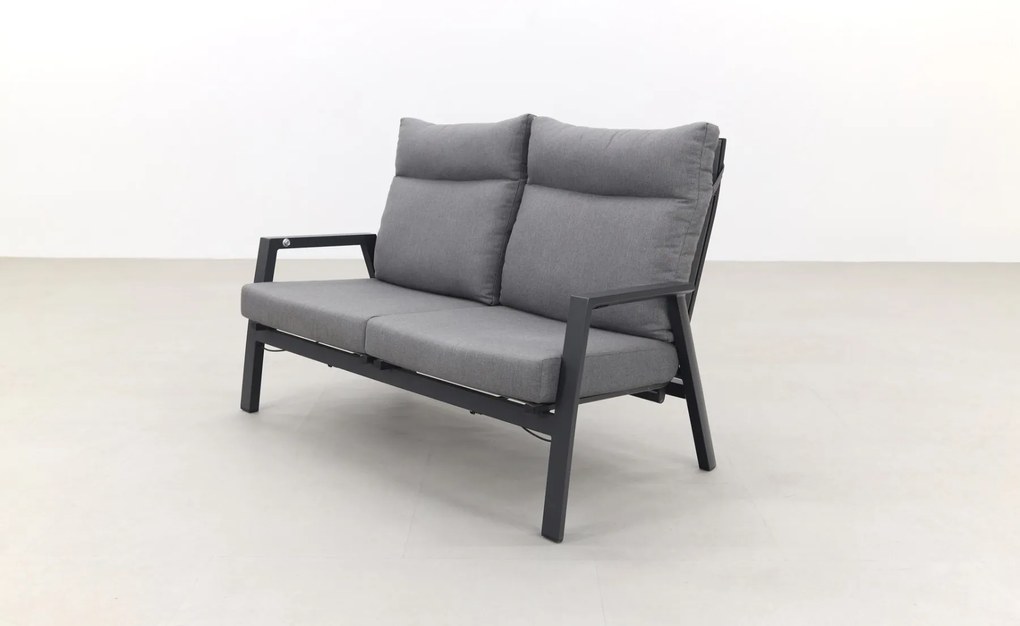 Azoren 2-zitsbank verstelbaar - Antraciet OP=OP