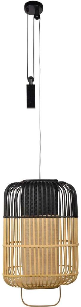 Forestier Forestier Bamboo Square Hanglamp Large Black