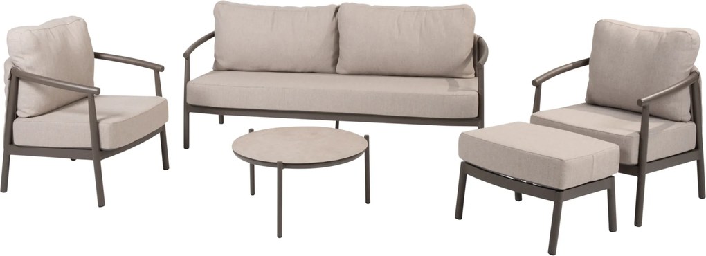 Vic Barolo stoel bank loungeset 5 delig keramiek terre Taste 4SO