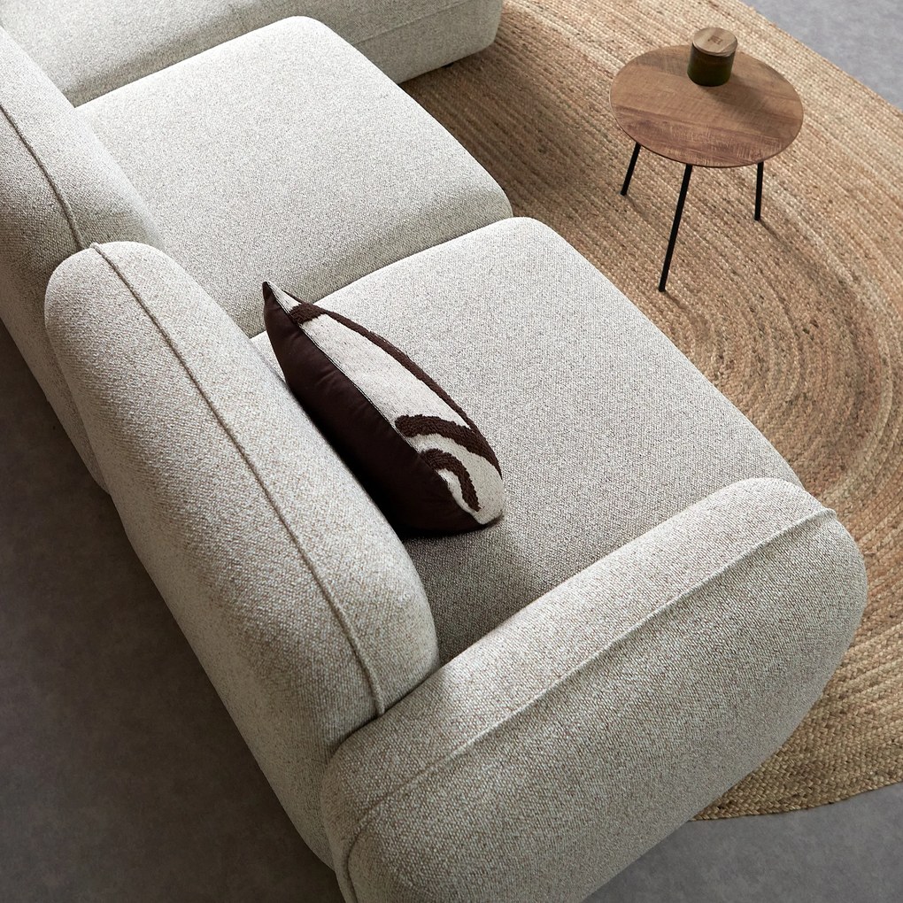 PEPP Interiors Drop Bank Met Chaise Longue Rechts Beige Serenity 03