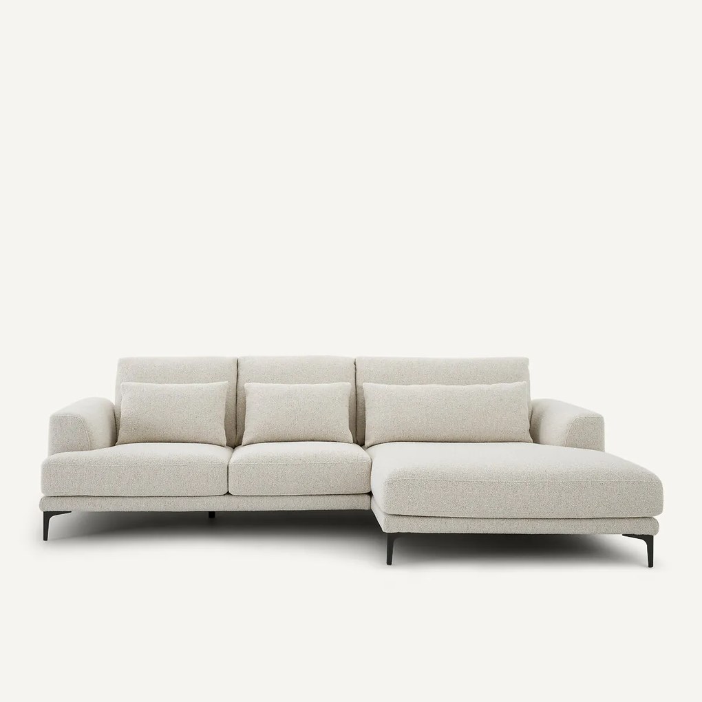 XL hoekbank rechts van badstof, MARSILE