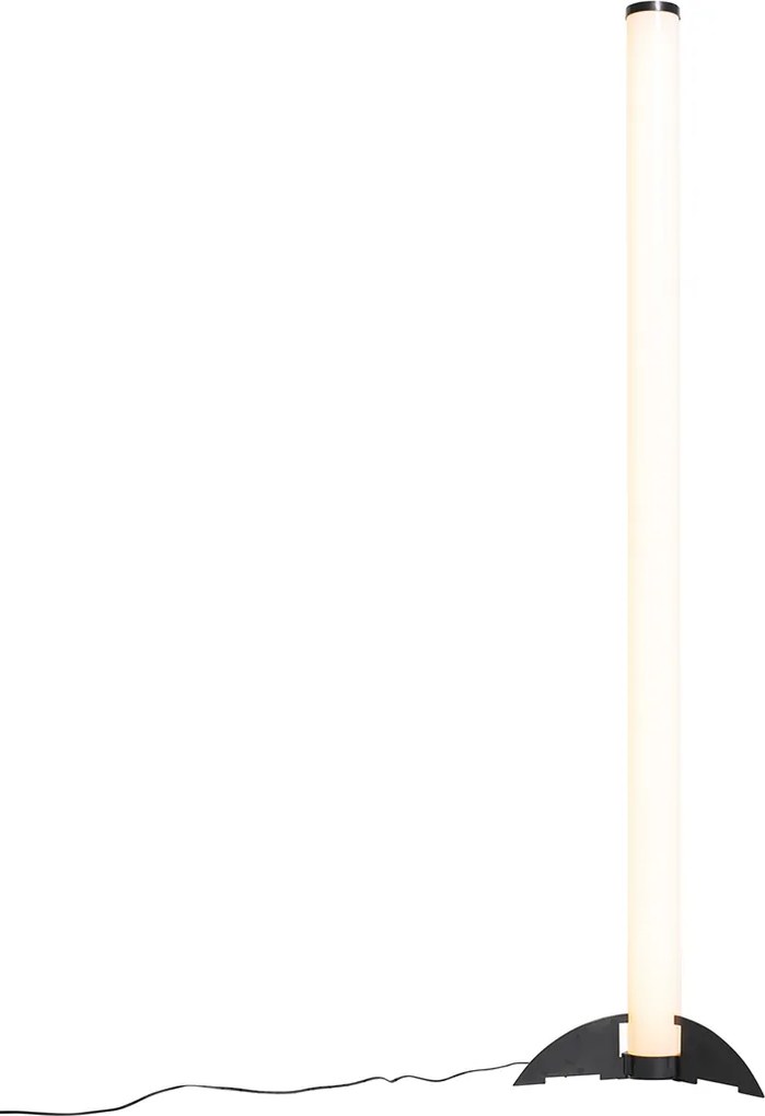 Vloerlamp zwart dimbaar in kelvin met afstandsbediening - Bomba