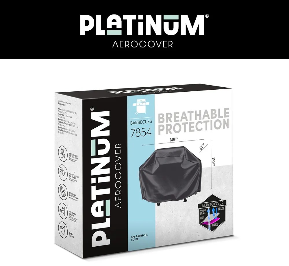 Platinum AeroCover Gasbarbecue hoes 148x61xH110