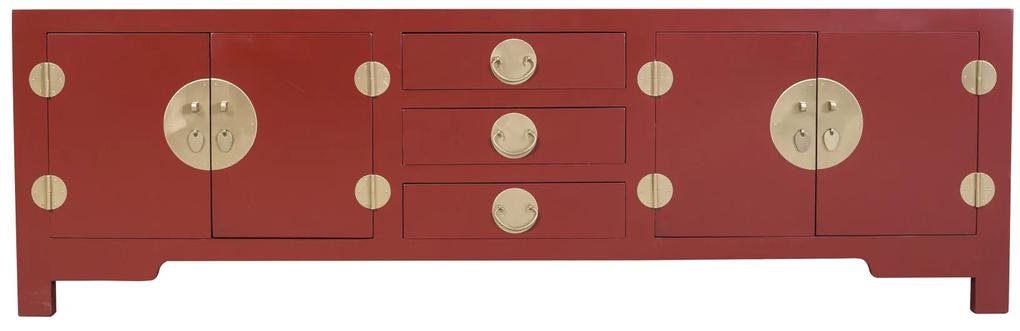 Fine Asianliving Chinese TV Kast Ruby Rood - Orientique Collectie B175xD47xH54cm