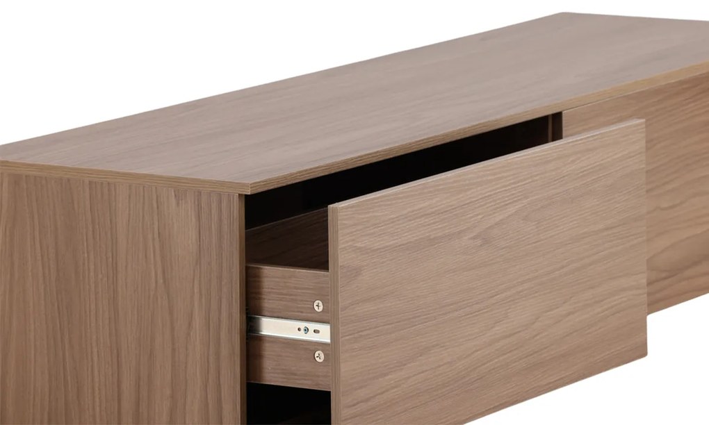 Multifunctioneel TV Meubel Walnoot - 160x45x35cm.