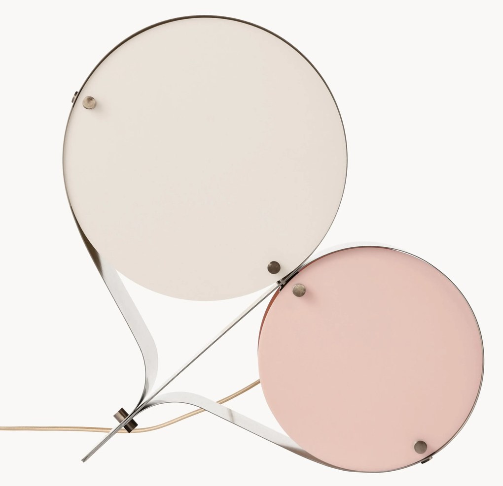 Tafellamp Coppia met acrylglazen kappen