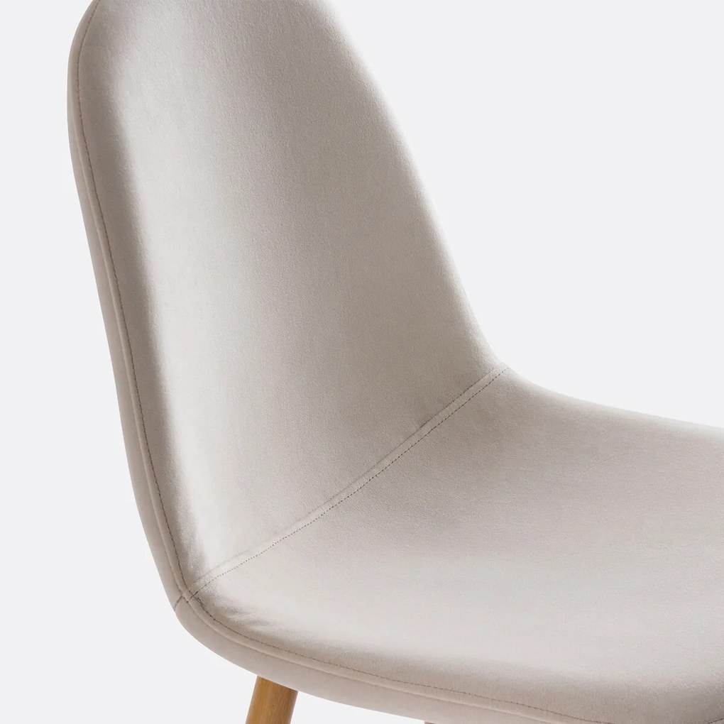 Set van 2 fluwelen stoelen, Polina