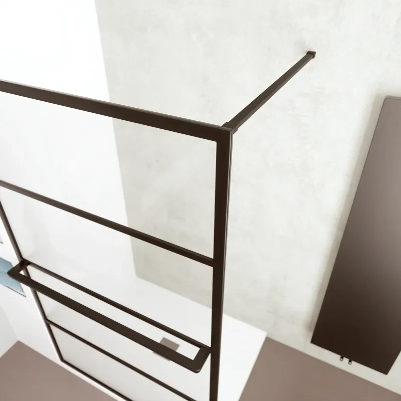 Best Design Nero inloopdouche 140x200cm anti-kalk 10mm