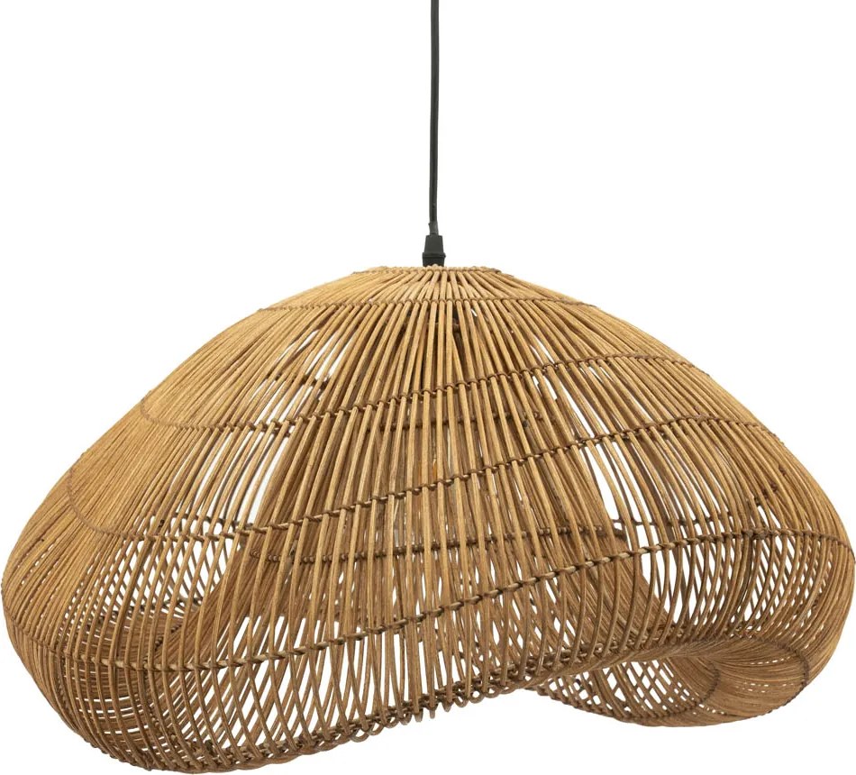 Rieten Lamp Organische Vorm Bruin