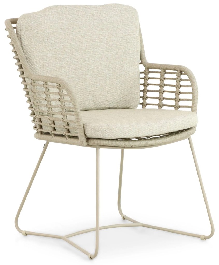 Tuinset 6 personen Aluminium/rope Taupe 4 Seasons Outdoor Fabrice/Boston