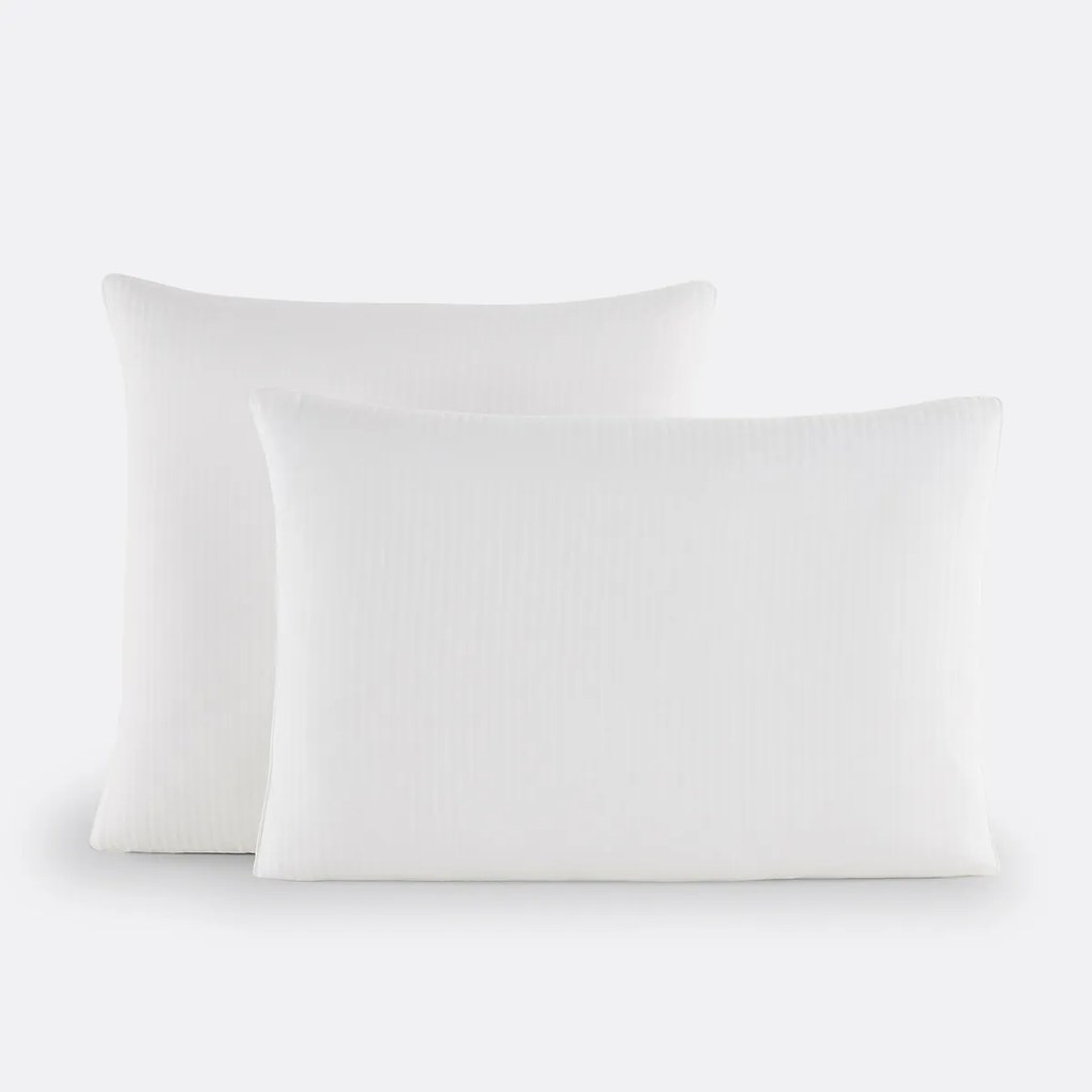 Kussensloop in katoensatijn, Opale gestreept