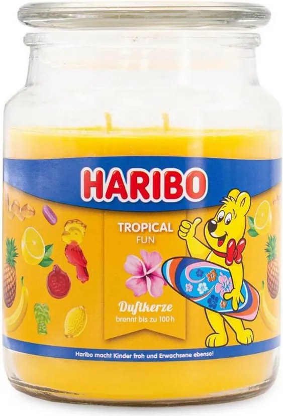 Haribo geurkaars - Tropical Fun - groot
