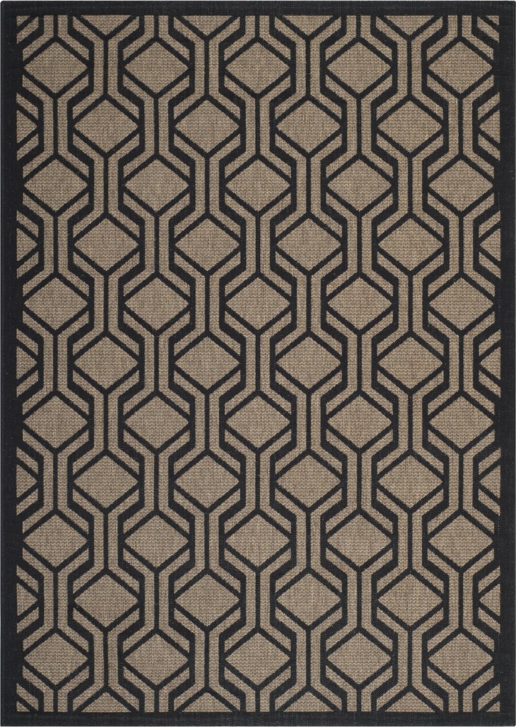 Safavieh | In- & outdoor vloerkleed Catalonia 120 x 180 cm bruin, zwart vloerkleden polypropyleen vloerkleden & woontextiel vloerkleden