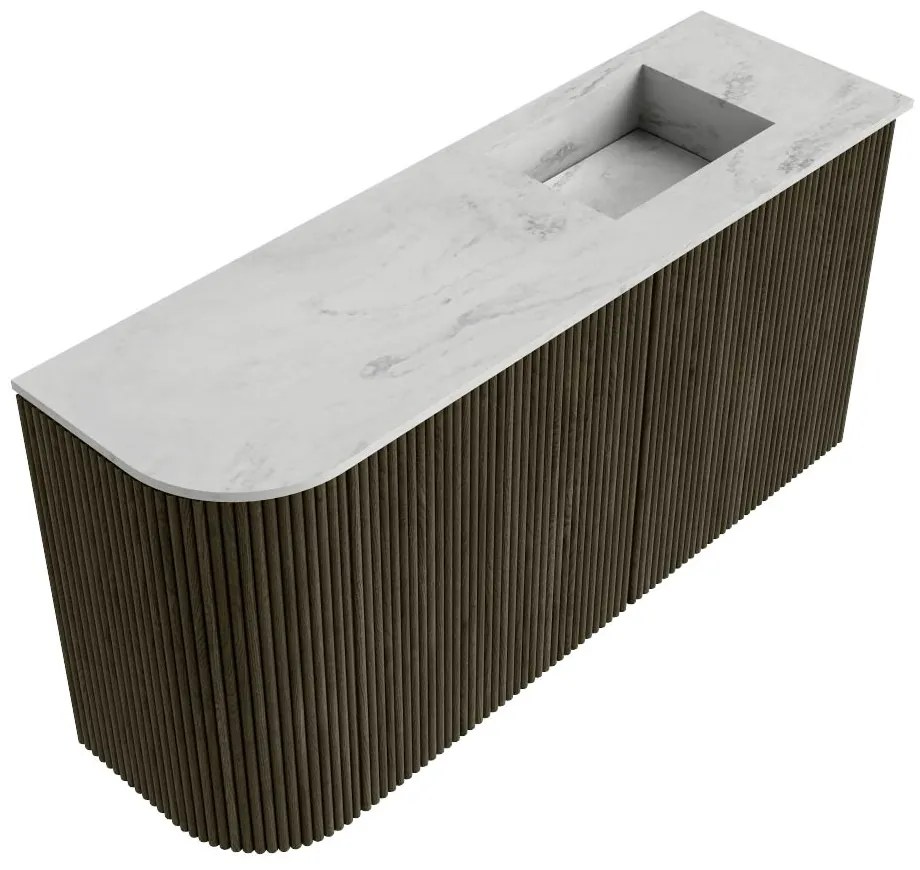 Mondiaz Joya DLux 80cm toiletmeubel ronding links shadow met wastafel faye rechts zonder kraangat opalo