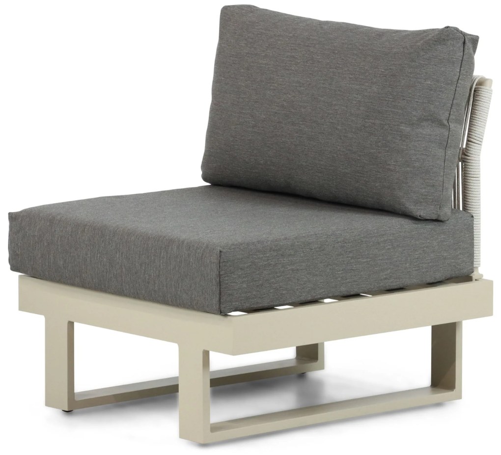 Hoek loungeset 6 personen Aluminium Taupe Lifestyle Garden Furniture Lorenzo