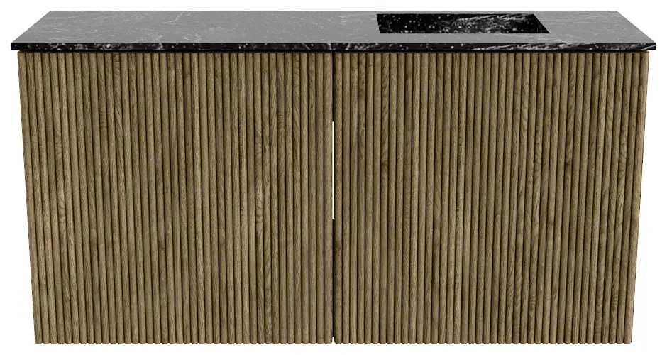 Mondiaz Joya DLux 80cm toiletmeubel dusk met wastafel faye rechts zonder kraangat lava
