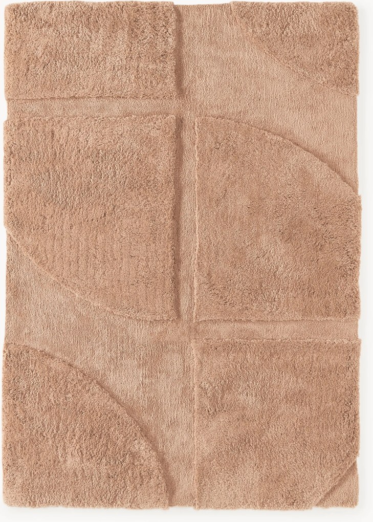 Pluizig hoog-laag vloerkleed Jade