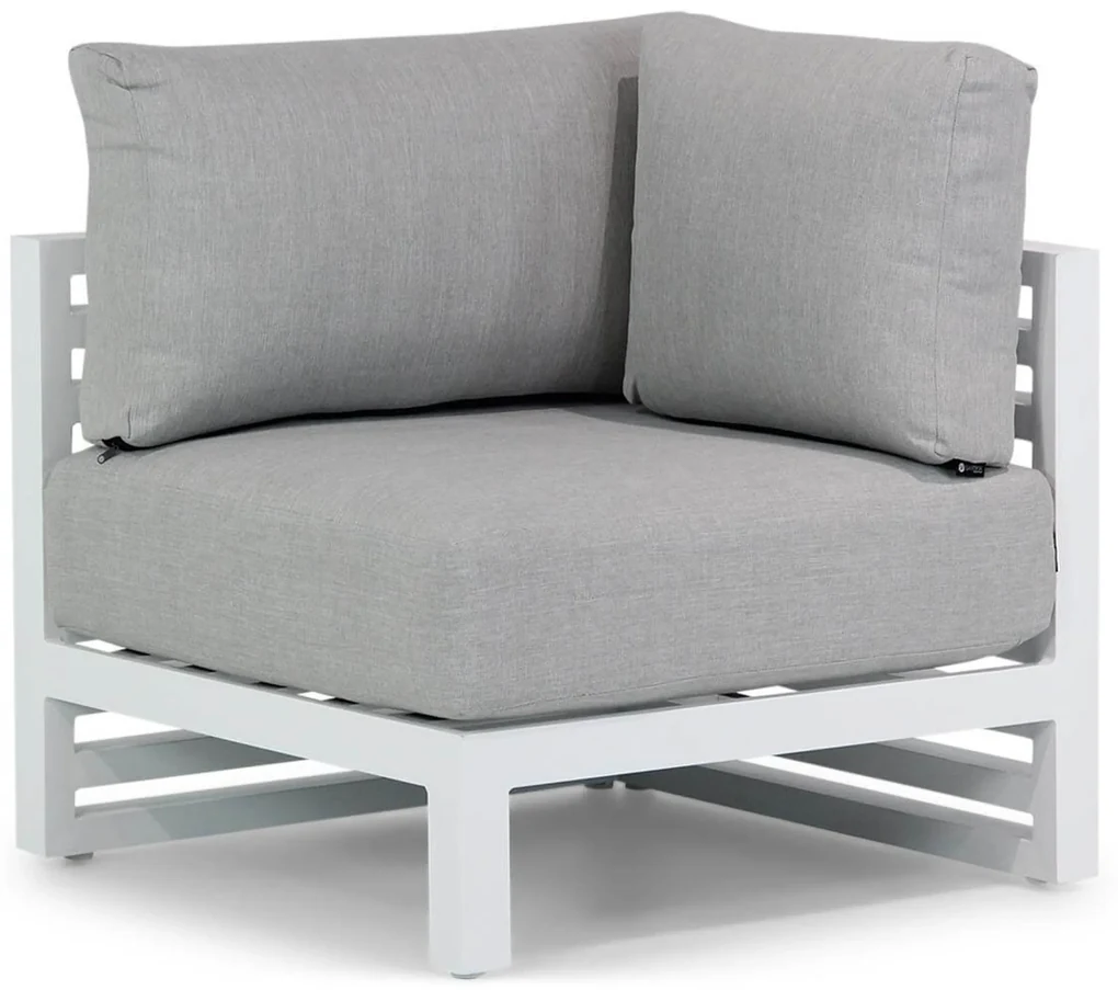 Hoek loungeset 2 personen Aluminium Wit Santika Furniture Santika Jaya