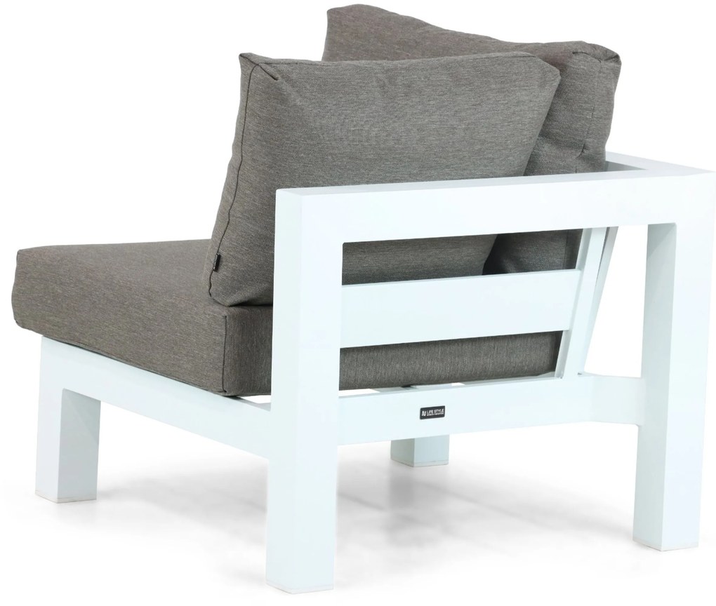Hoek loungeset 5 personen Aluminium Wit Lifestyle Garden Furniture Luca