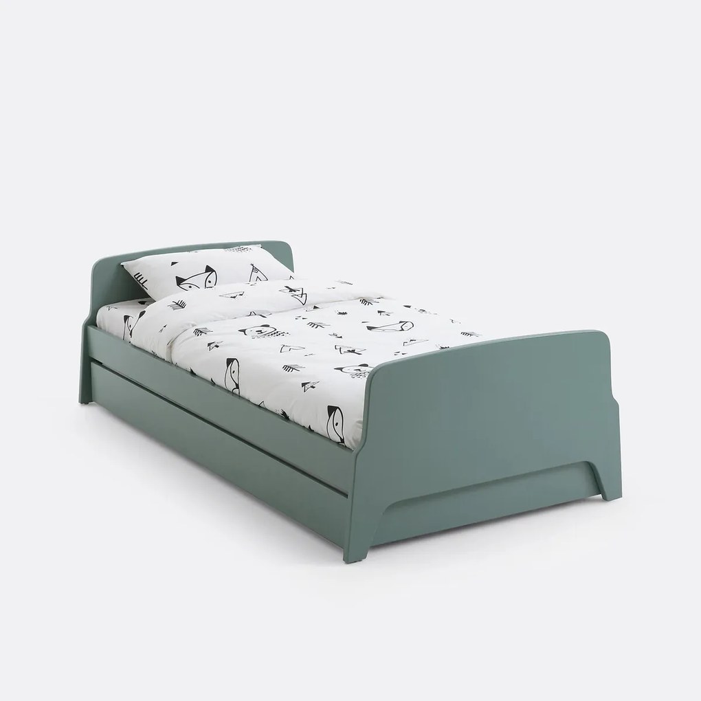 Bedlade in retro vintage stijl, 1 persoon, Adil