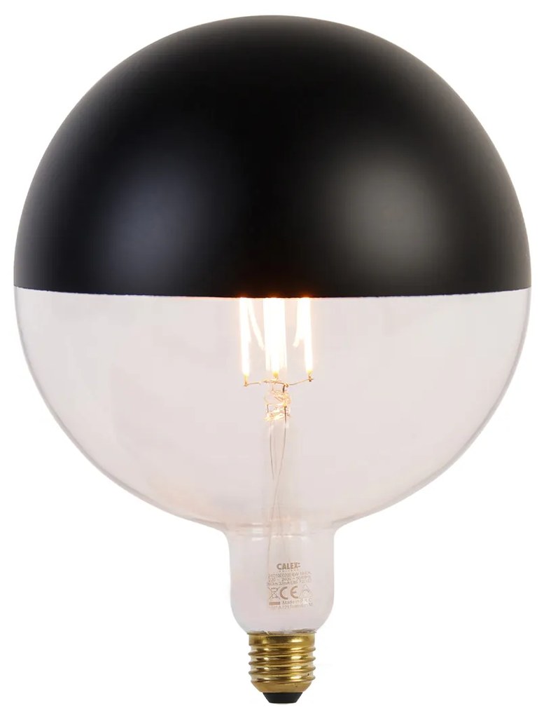 Hanglamp zwart 3-lichts incl. Kopspiegel zwart dimbaar - Cava Luxe Modern Minimalistisch bol / globe / rond Binnenverlichting Lamp