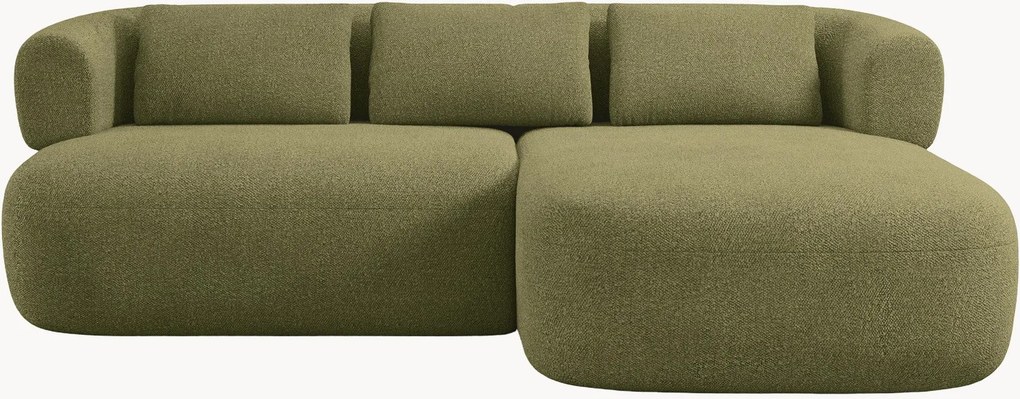 Bouclé hoekbank Jenny (2-zits)