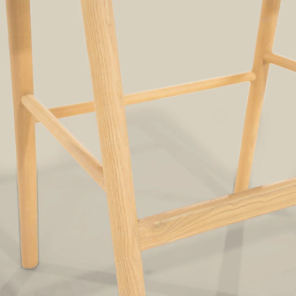 Barkruk Hout Wabi Sabi Stijl Naturel