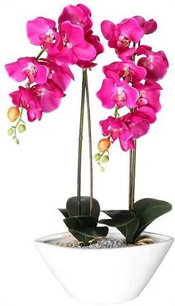 Deco-orchidee van textiel en kunststof