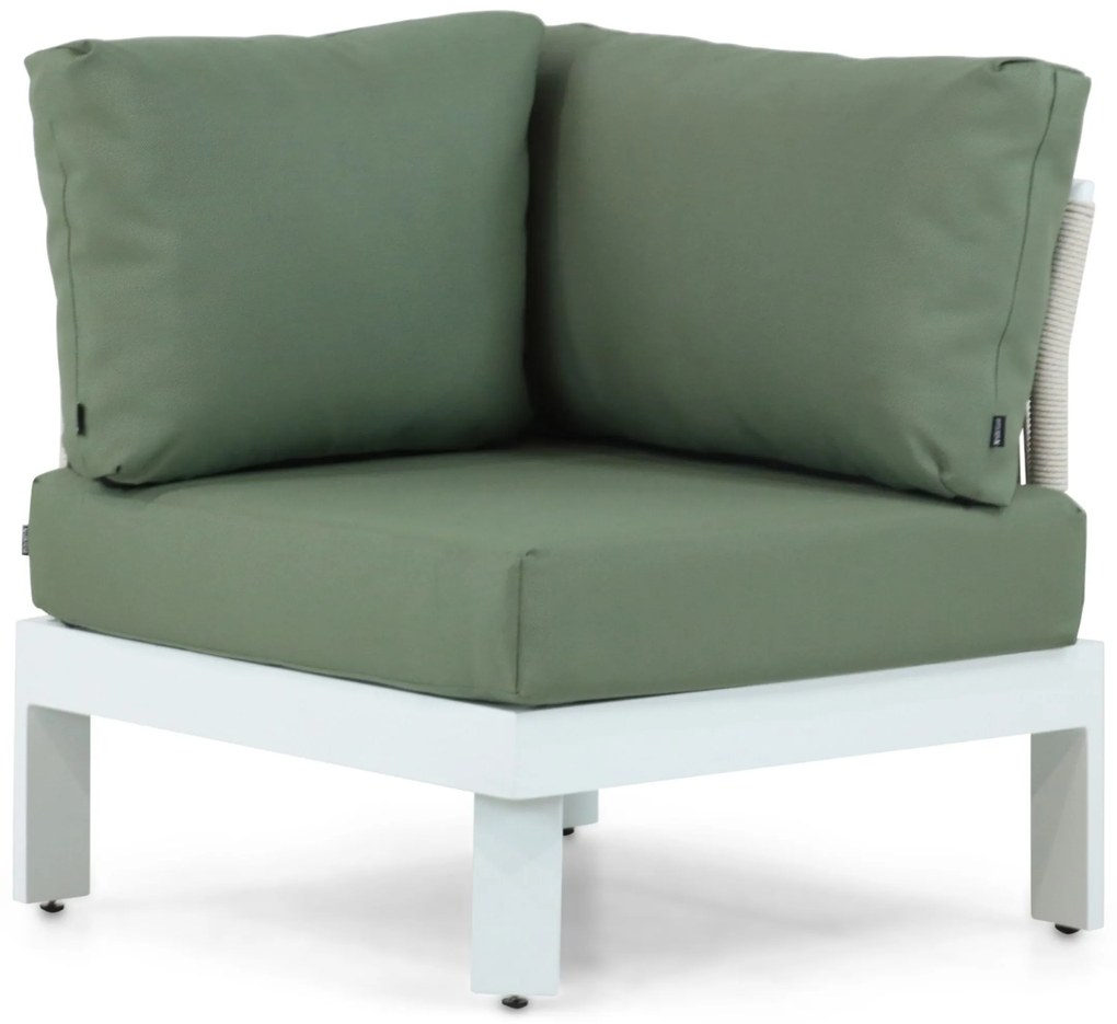 Hoek loungeset 5 personen Aluminium Wit  Lifestyle Garden Furniture Lorenzo