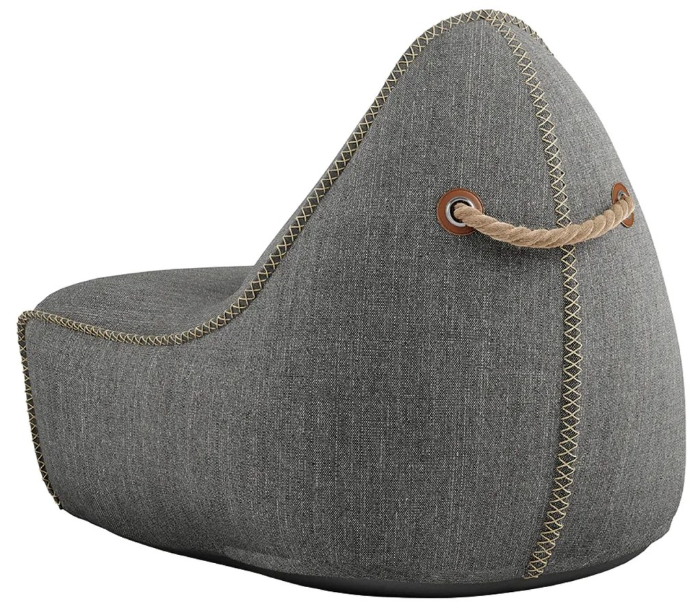 Cobana Lounge Stoel & Pouf Outdoor - Grijs