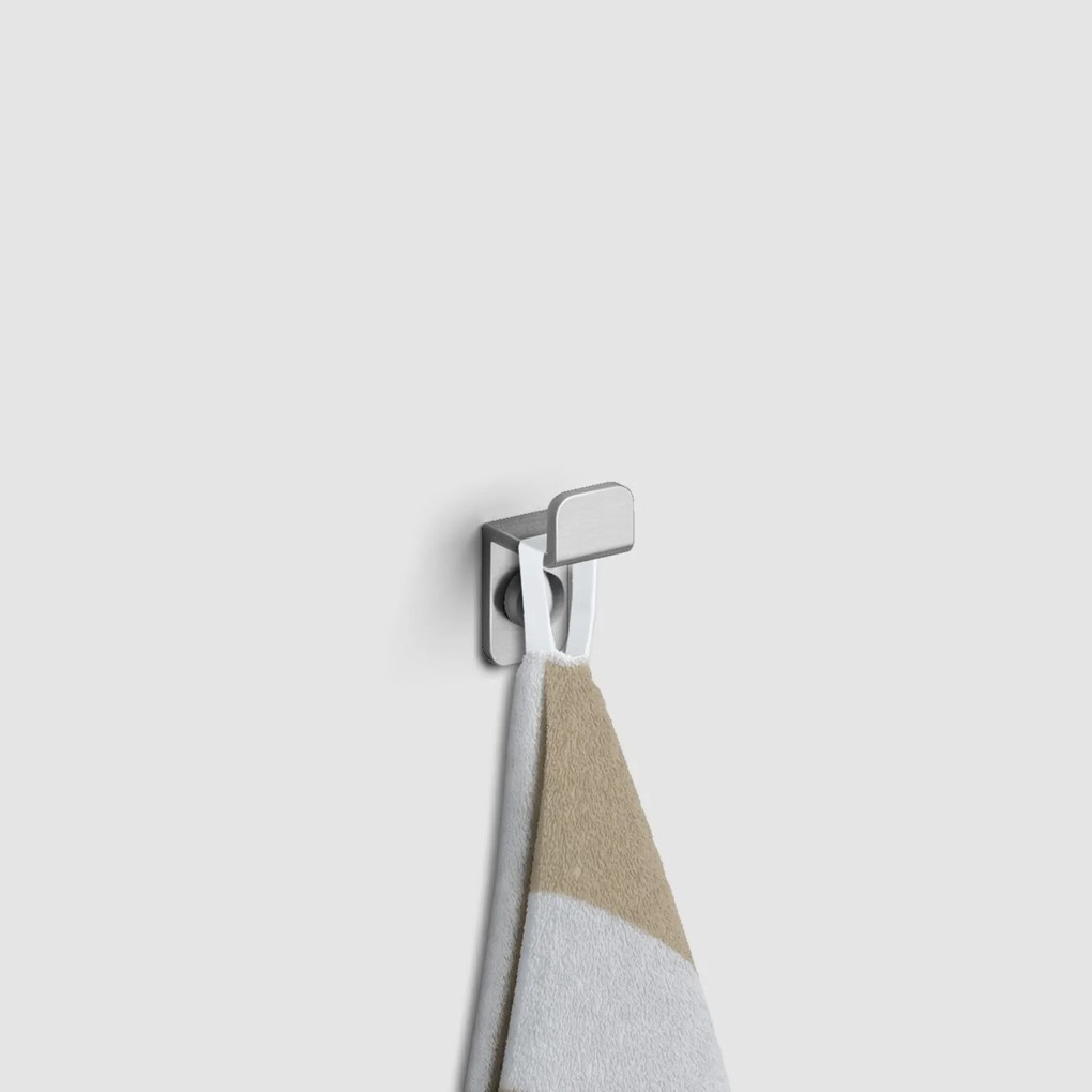 Clou Fold toiletaccessoiressetje RVS geborsteld