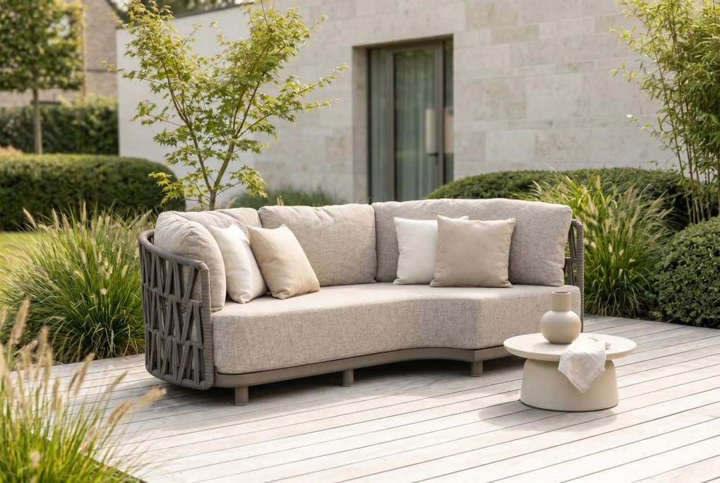 Loungeset tuin 5 personen Rope Taupe Santika Furniture Santika