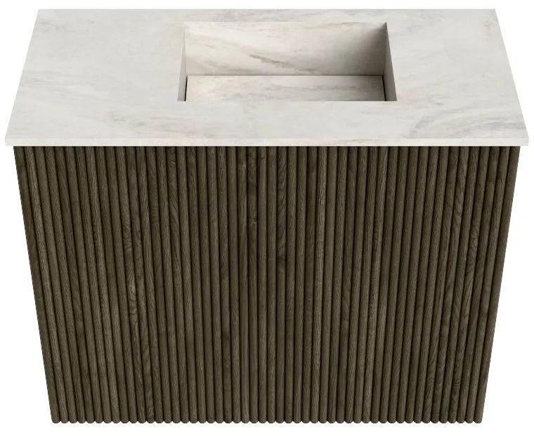 Mondiaz Joya DLux 50cm toiletmeubel shadow met wastafel faye rechts 1 kraangat ostra