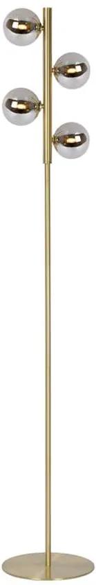 Lucide vloerlamp Tycho - mat goud - 22x22,5x154 cm - Leen Bakker