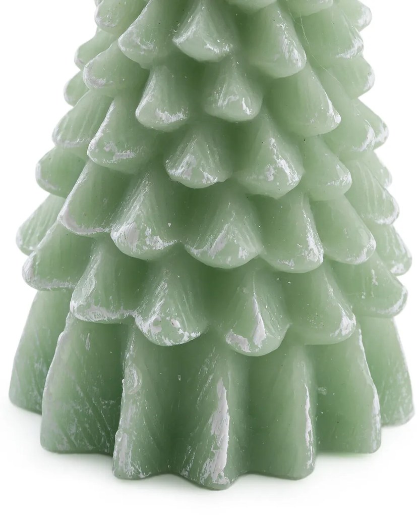 Kerstboom LED-kaars H19cm, Caspar