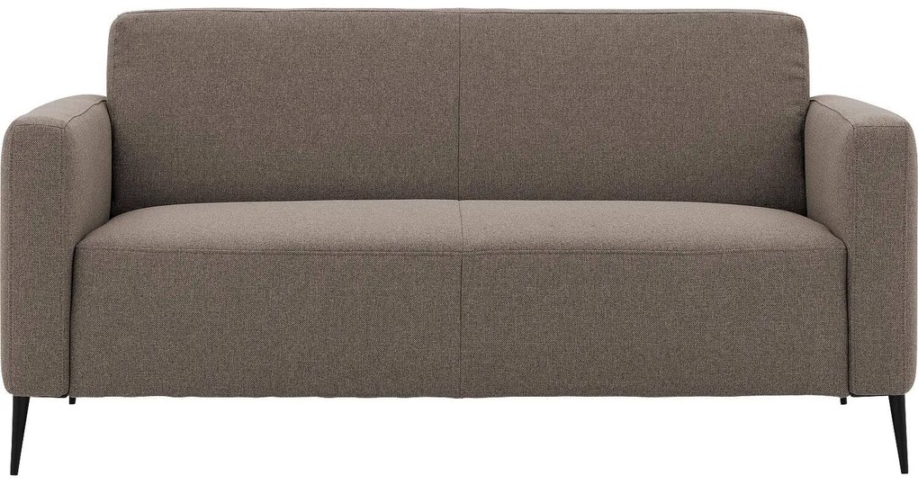 Goossens Key West bruin, stof, 2,5-zits, modern design