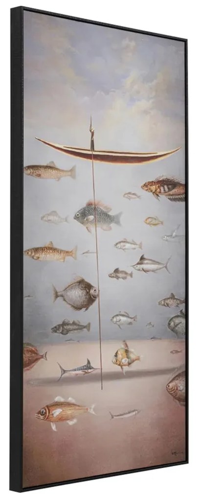 Kare Design Cloud Fisherman Boat Schilderij Vissersboot