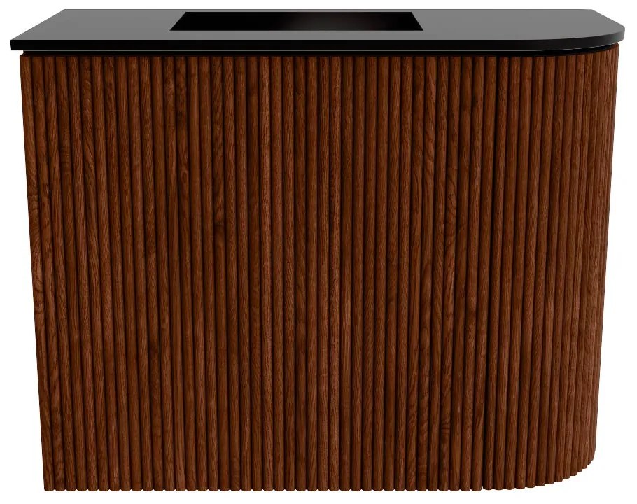 Mondiaz Joya 50cm toiletmeubel ronding rechts ruby met wastafel faye links 1 kraangat urban