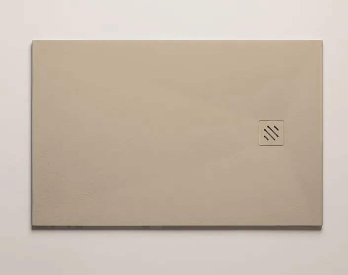 Resigres Zero douchebak 90x70cm beige composiet