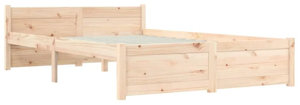 vidaXL Bedframe massief hout 135x190 cm 4FT6 Double