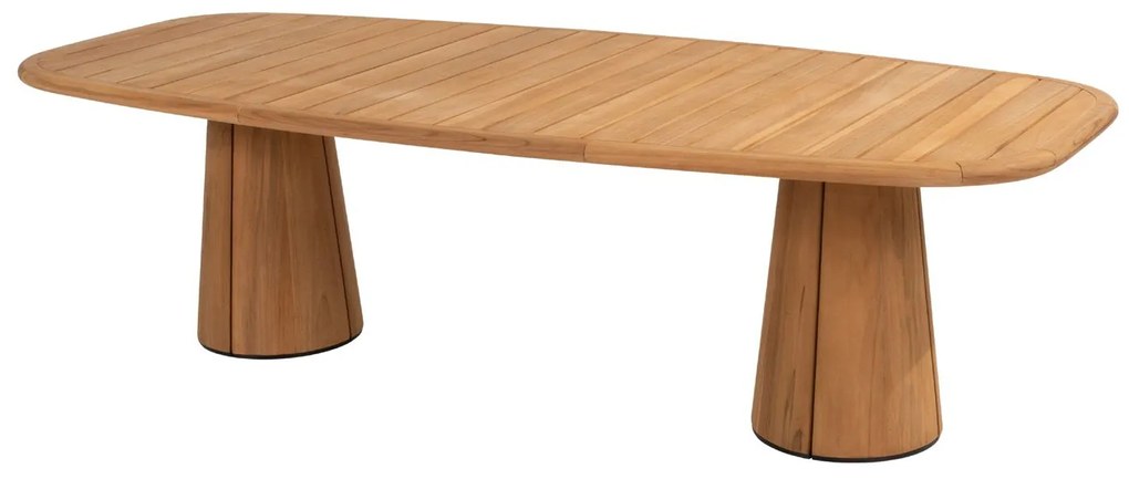 4 Seasons Outdoor Nora tuinset naturel teak met Capri tafel 240 x 110 cm SALE Tuinset beige weerbestendig