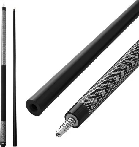 VEVOR Biljartkeu 1 st. (1473,2 mm / 595 g) gemaakt van glasvezel met meerlaagse punt, geschikt voor bar, thuis, kantoor, Amerikaans 9-ball spel, poolkeu