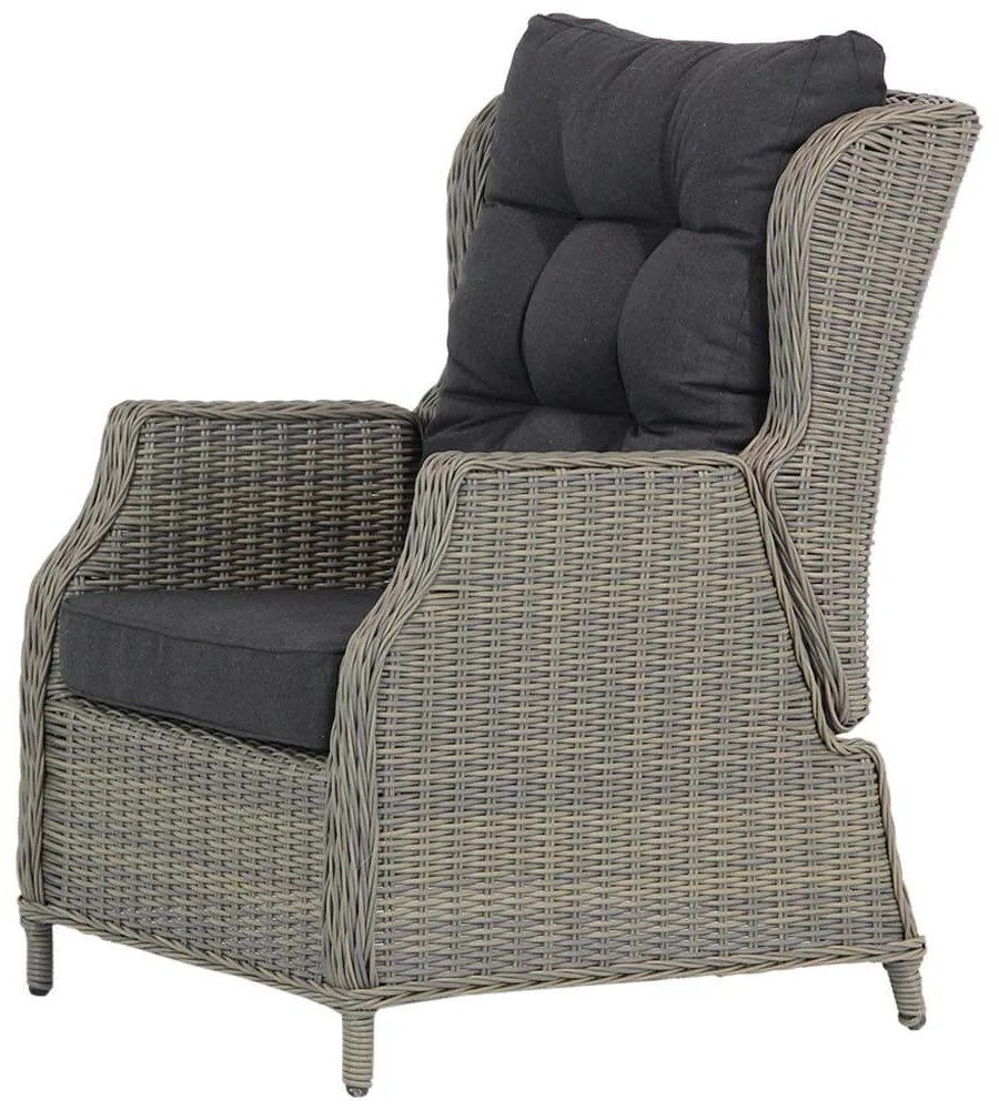 Stoel en Bank Loungeset 5 personen Wicker Taupe  Garden Collections Chicago