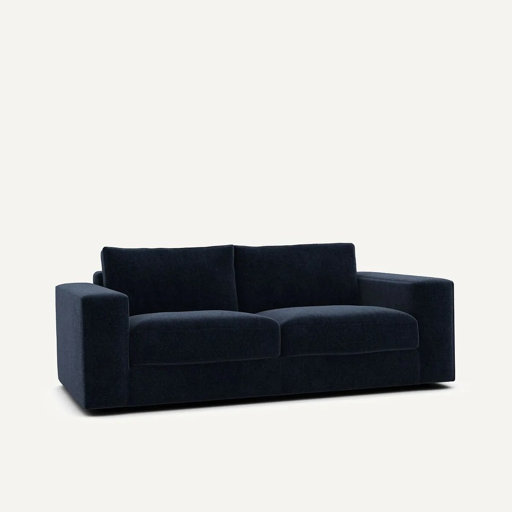 Compacte bank 3-zit in fluweel, Skander