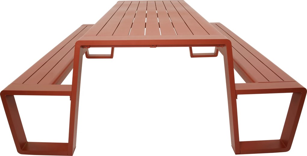 Lesli Living Picknickset-Estilo-Rood-Aluminium-220cm-Lesli Living