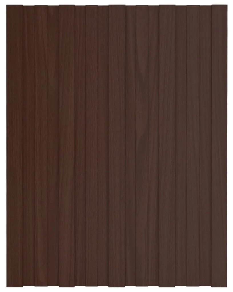vidaXL Dakpanelen 36 st 60x45 cm gegalvaniseerd staal bruin