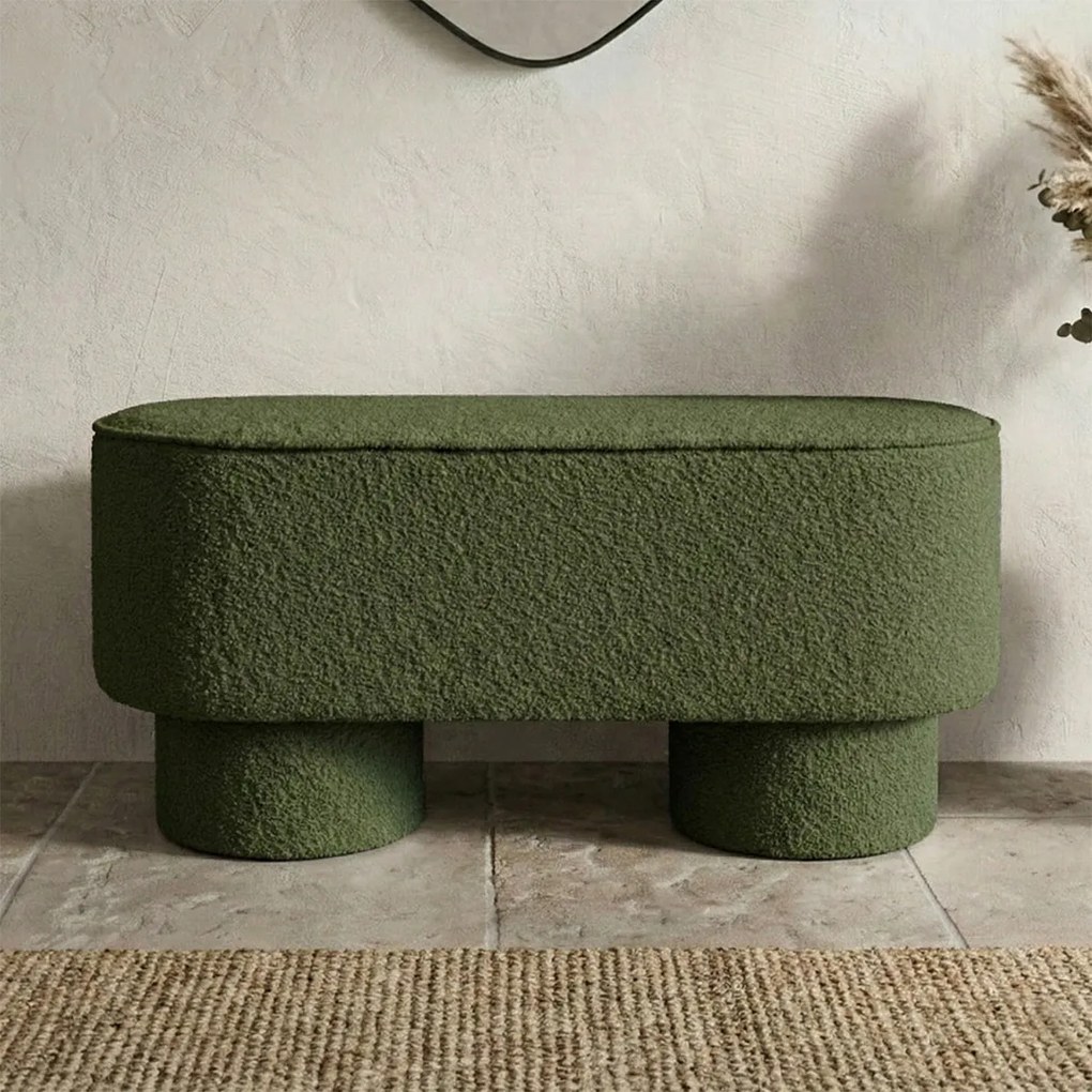 Halbankje Teddy Groen